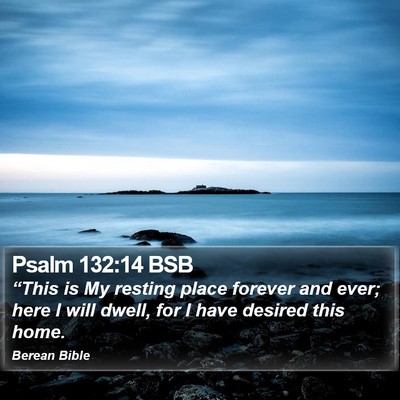 Psalm 132:14 BSB Bible Verse Image