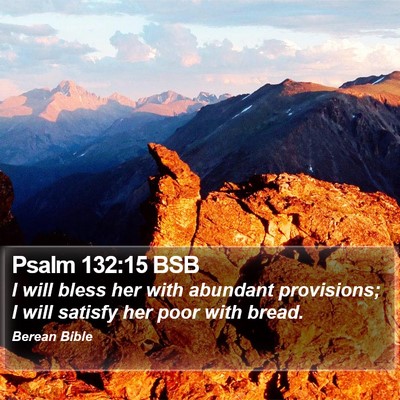 Psalm 132:15 BSB Bible Verse Image