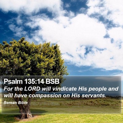 Psalm 135:14 BSB Bible Verse Image