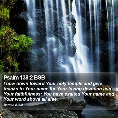 Psalm 138:2 BSB Bible Verse Image