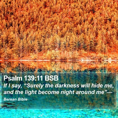 Psalm 139:11 BSB Bible Verse Image