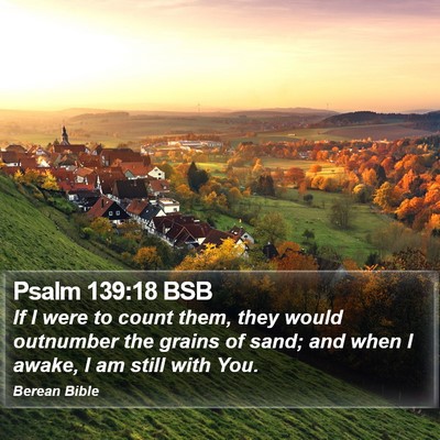 Psalm 139:18 BSB Bible Verse Image