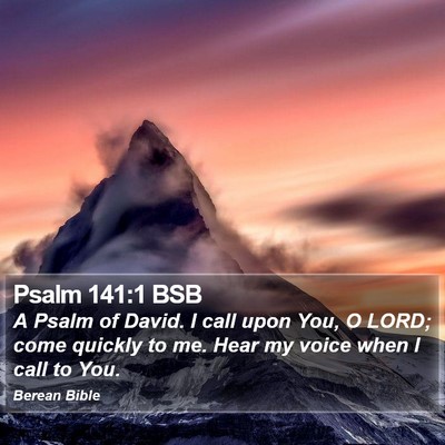 Psalm 141:1 BSB Bible Verse Image