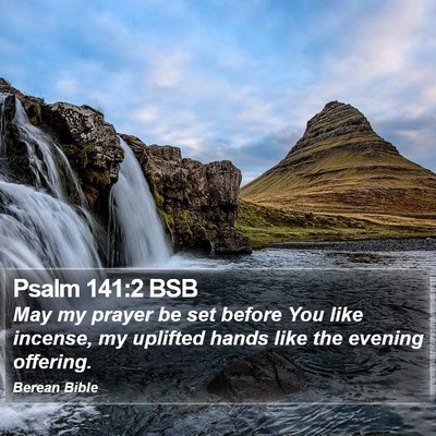 Psalm 141:2 BSB Bible Verse Image