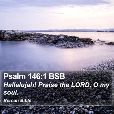 Psalm 146:1 BSB Bible Verse Image