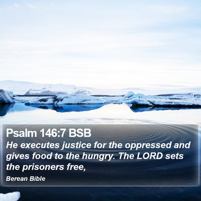 Psalm 146:7 BSB Bible Verse Image