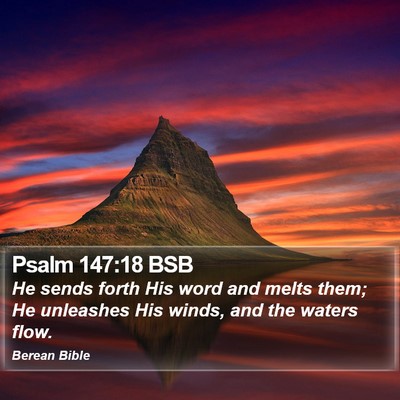 Psalm 147:18 BSB Bible Verse Image