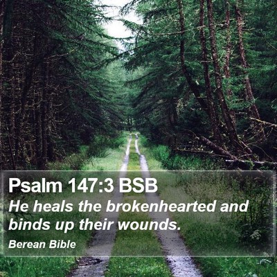 Psalm 147:3 BSB Bible Verse Image