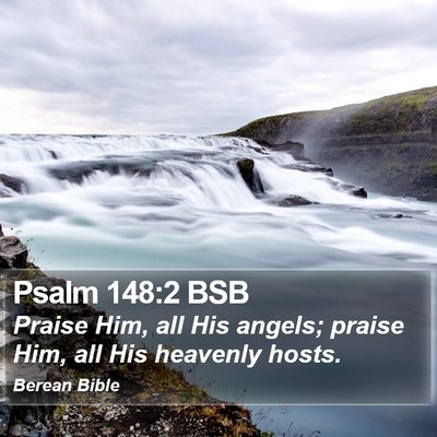 Psalm 148:2 BSB Bible Verse Image