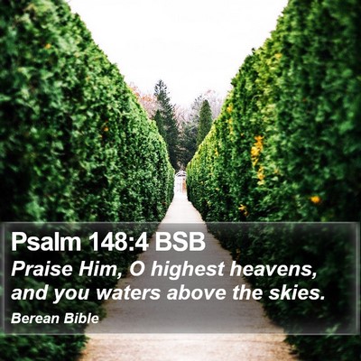 Psalm 148:4 BSB Bible Verse Image