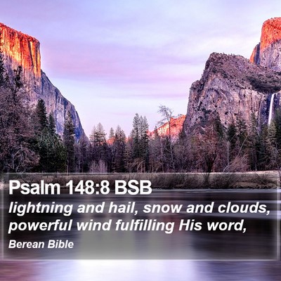 Psalm 148:8 BSB Bible Verse Image