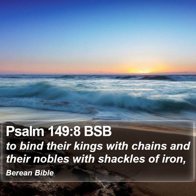 Psalm 149:8 BSB Bible Verse Image