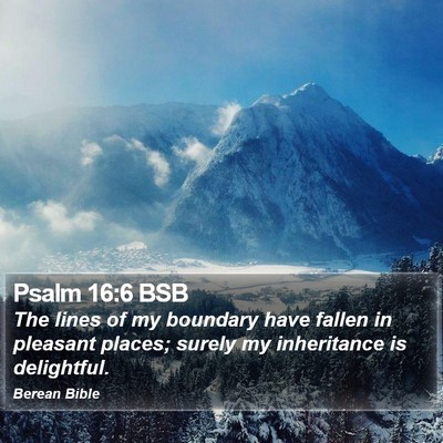 Psalm 16:6 BSB Bible Verse Image