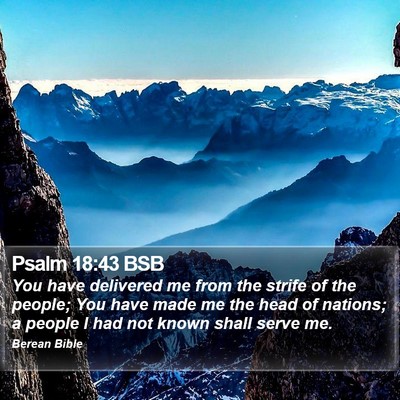 Psalm 18:43 BSB Bible Verse Image