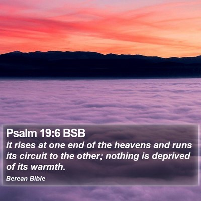 Psalm 19:6 BSB Bible Verse Image