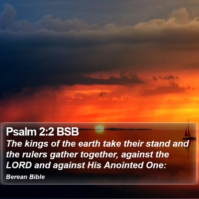 Psalm 2:2 BSB Bible Verse Image
