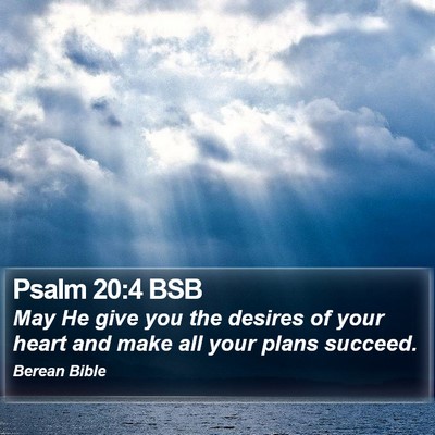 Psalm 20:4 BSB Bible Verse Image
