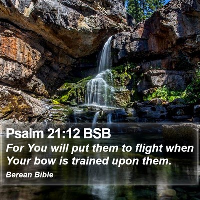 Psalm 21:12 BSB Bible Verse Image