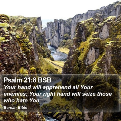 Psalm 21:8 BSB Bible Verse Image