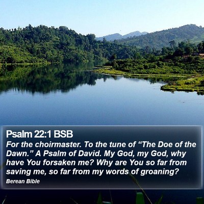 Psalm 22:1 BSB Bible Verse Image