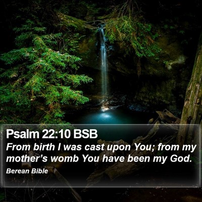 Psalm 22:10 BSB Bible Verse Image