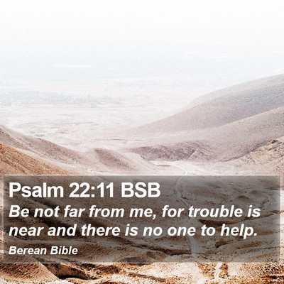 Psalm 22:11 BSB Bible Verse Image