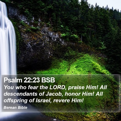 Psalm 22:23 BSB Bible Verse Image