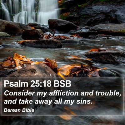 Psalm 25:18 BSB Bible Verse Image