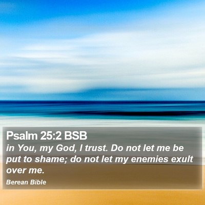 Psalm 25:2 BSB Bible Verse Image