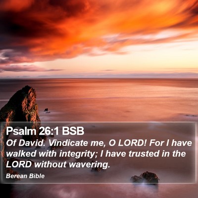 Psalm 26:1 BSB Bible Verse Image