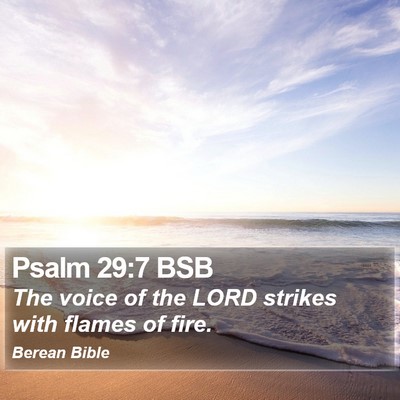 Psalm 29:7 BSB Bible Verse Image