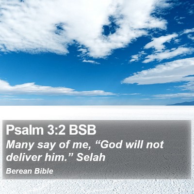 Psalm 3:2 BSB Bible Verse Image