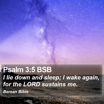 Psalm 3:5 BSB Bible Verse Image