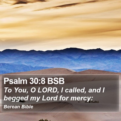 Psalm 30:8 BSB Bible Verse Image