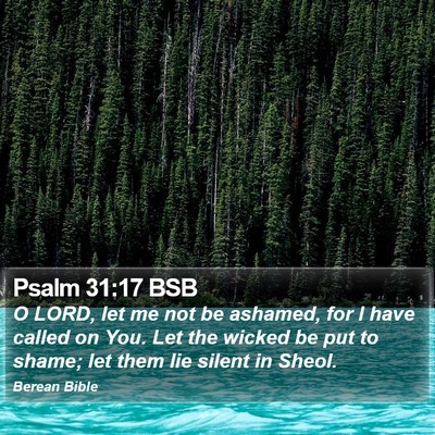 Psalm 31:17 BSB Bible Verse Image