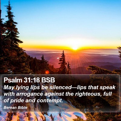 Psalm 31:18 BSB Bible Verse Image