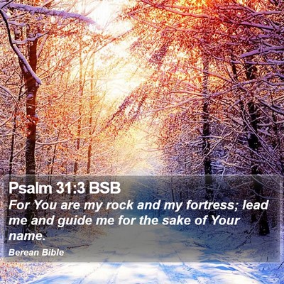 Psalm 31:3 BSB Bible Verse Image