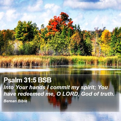 Psalm 31:5 BSB Bible Verse Image
