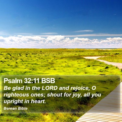 Psalm 32:11 BSB Bible Verse Image