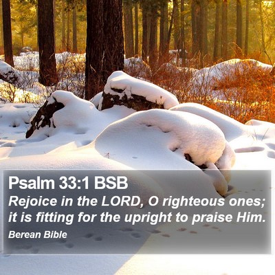 Psalm 33:1 BSB Bible Verse Image
