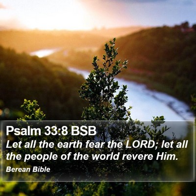 Psalm 33:8 BSB Bible Verse Image