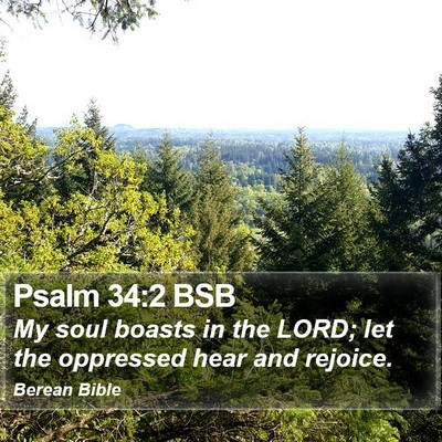 Psalm 34:2 BSB Bible Verse Image