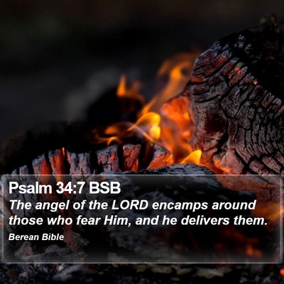 Psalm 34:7 BSB Bible Verse Image