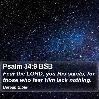 Psalm 34:9 BSB Bible Verse Image