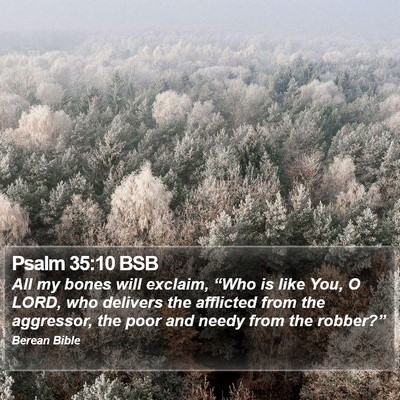 Psalm 35:10 BSB Bible Verse Image