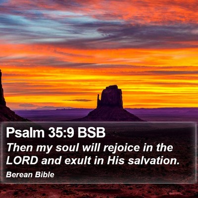 Psalm 35:9 BSB Bible Verse Image