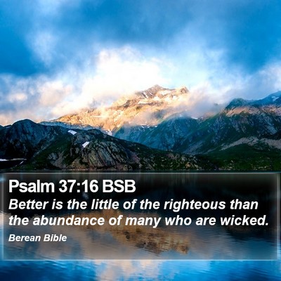 Psalm 37:16 BSB Bible Verse Image