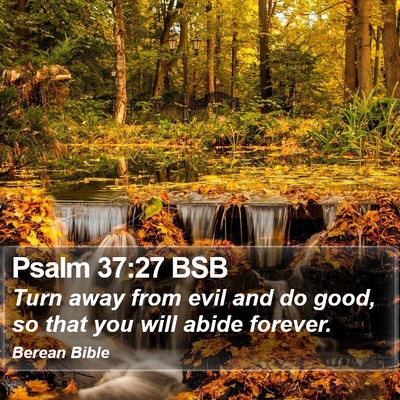 Psalm 37:27 BSB Bible Verse Image