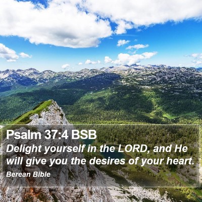 Psalm 37:4 BSB Bible Verse Image