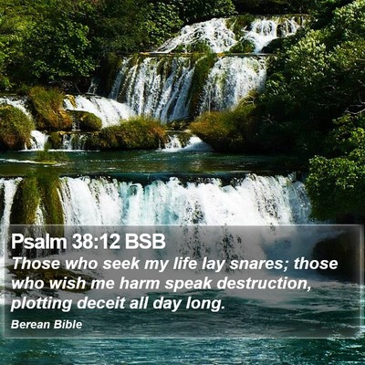 Psalm 38:12 BSB Bible Verse Image